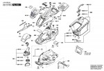 Bosch 3 600 HB9 007 Universalrotak 470 Lawnmower 230 V / Eu Spare Parts